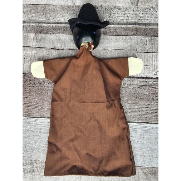 Vintage German Dr Rolf Ottmuller Hamberg hand PUPPET Wood Head Handmade Homespun - Picture 5 of 12